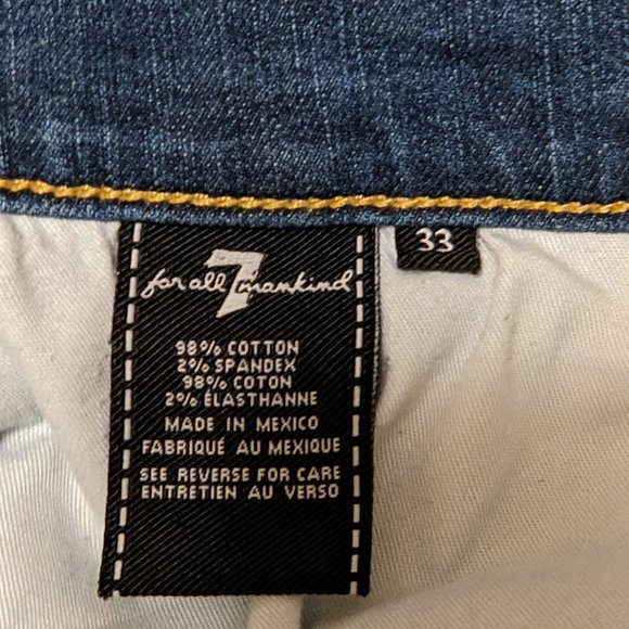 7 For All Mankind-Men's Carsen Fit Jeans Size 33 x 33 - Picture 4 of 5